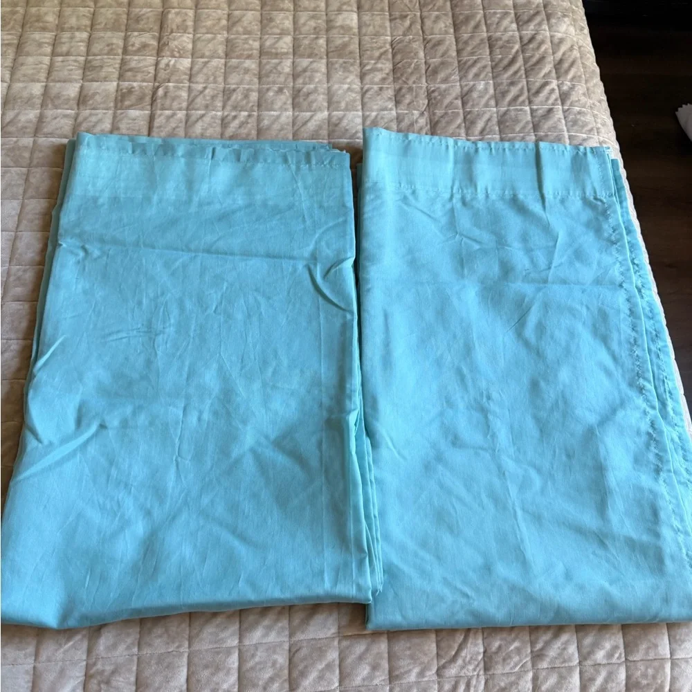 IKEA Light Aqua Curtain Panels - Pair